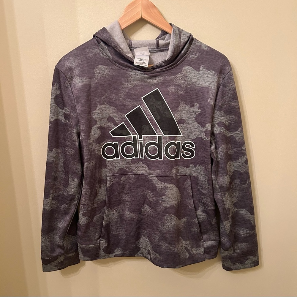 Adidas Kids Gray Hoodie‎ Size L (14-16)